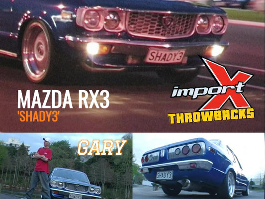 Gary's daily driven 1975 Mazda 808 had an RX3 conversion boosted by a 13B turbo!