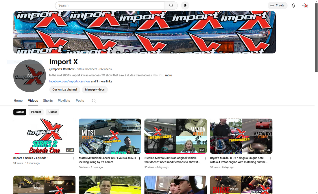 Youtube Channel now live